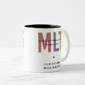 MLT医パーソナライズされた療検査技師 ツートーンマグカップ (正面右)