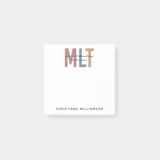 MLT医パーソナライズされた療検査技師 ポストイット (正面)