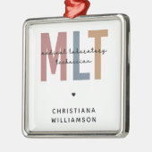 MLT医パーソナライズされた療検査技師 メタルオーナメント (左)