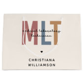 MLT医パーソナライズされた療検査技師 ラージペーパーバッグ (正面)