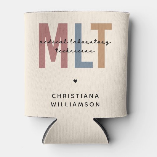 MLT医パーソナライズされた療検査技師 缶クーラー (正面)