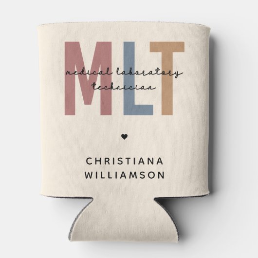 MLT医パーソナライズされた療検査技師 缶クーラー (裏面)