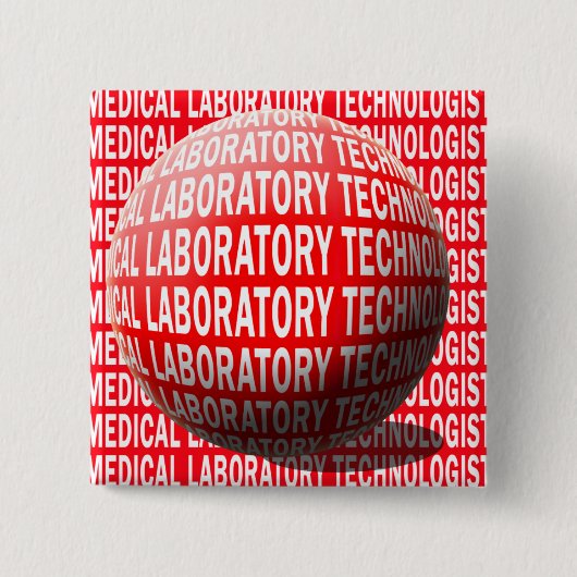 MLT球の衛生検査隊の科学技術者 缶バッジ (正面)