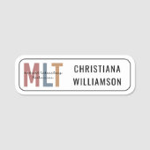 MLT診療所技術者医学研究所 名札 (正面)