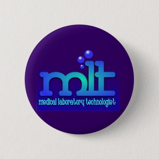 MLT -泡-衛生検査隊TECHを使って 缶バッジ (正面)