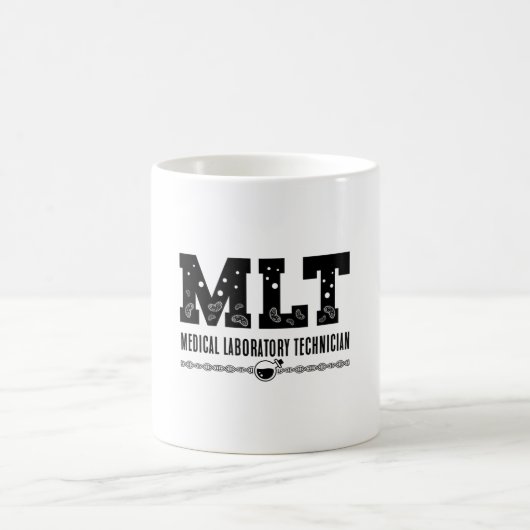 MLT Medical Laboratory Technician Science Lab Tech コーヒーマグカップ (中央)