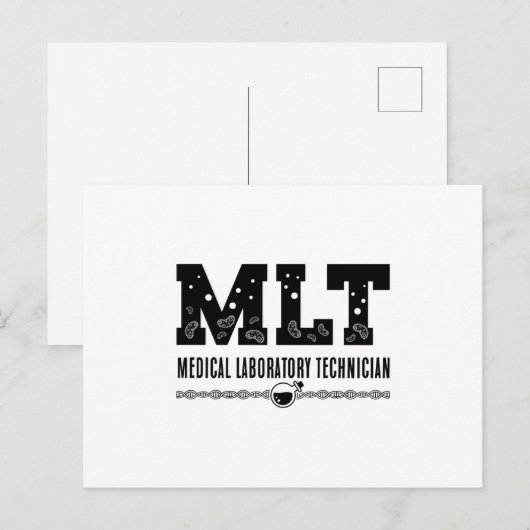 MLT Medical Laboratory Technician Science Lab Tech ポストカード (正面/裏面)