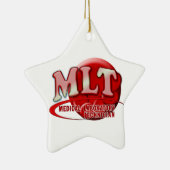 MLT RBC MEDICAL LABORATORY TECH BLOOD CELLSロゴ セラミックオーナメント (右)