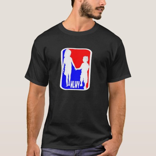 MLWY (NBAのロゴ) Tシャツ (正面)