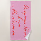 MMウィメンズタオルビーチ ビーチタオル (正面)