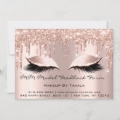 MMモデルフィードバック型枠メイクアップバラエステティシャンルクス 招待状 (正面)