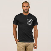 MM -黒のバッジ Tシャツ (正面フル)