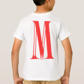 MM 'W' キッズTシャツ Tシャツ (裏面)