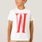 MM 'W' キッズTシャツ Tシャツ (正面)