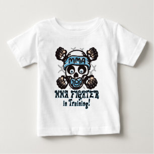 MMAのスカルおよびBinky ベビーTシャツ