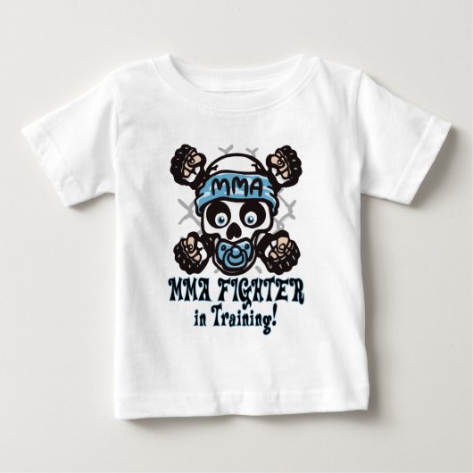 MMAのスカルおよびBinky ベビーTシャツ (正面)