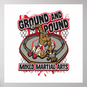MMAの地面およびポンド ポスター
