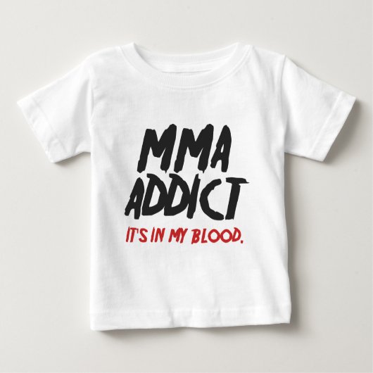 MMAの常習者 ベビーTシャツ (正面)
