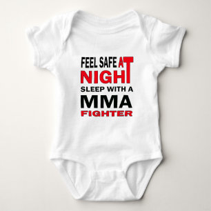 MMAの戦闘機との夜睡眠で金庫を感じて下さい ベビーボディスーツ