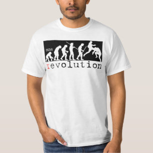 MMAの改革-進化の図表のストリップのTシャツ Tシャツ