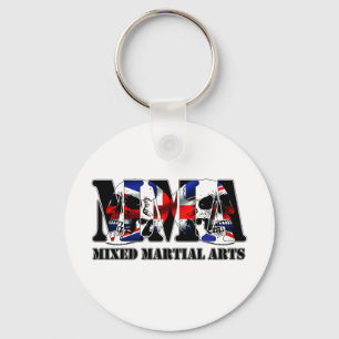 MMAの混合された武道イギリスのスカル キーホルダー