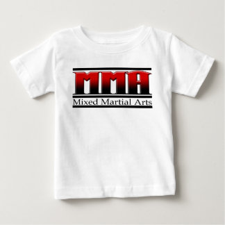 MMAの混合された武道黒及び赤 ベビーTシャツ