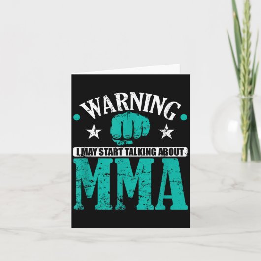 MMAの話をし出すかもしれません 注意 カード (正面)