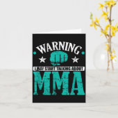 MMAの話をし出すかもしれません 注意 カード (黄色い花)