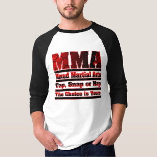 MMAは混合された武道叩きますか、止まりますか、またはうたた寝します Tシャツ