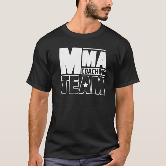 Mmaコーチングチーム先生トレーナーコーチプレミアム Tシャツ (正面)