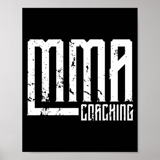 MMAコーチ コーチ トレーナー 教師 ポスター (正面)