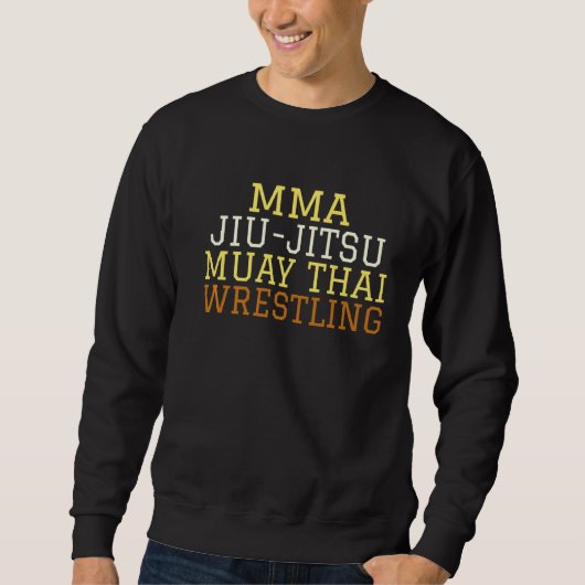 Mmaジウジツムエタイレスリング スウェットシャツ (正面)