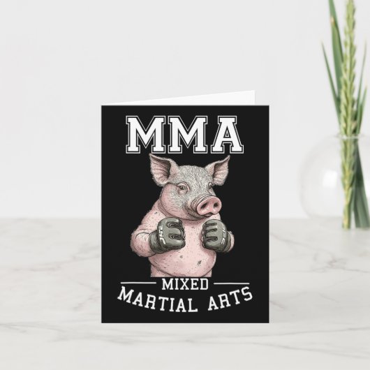 mmaピグおもしろい – タイボクシングケージファイティング カード (正面)