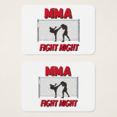 MMAファイトナイトの文字と2人のファイターのシルエット (正面&裏面)