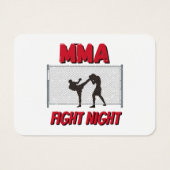 MMAファイトナイトの文字と2人のファイターのシルエット (裏面)