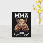 mmaボアタイおもしろいボクシングケージファイティング カード (黄色い花)