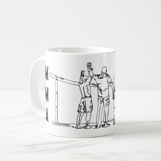 Mmaミックス武術アーツマグバイアートファイターズ コーヒーマグカップ (正面左)