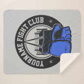 mmaミッパーソナライズされたクス武術アーツファイトクラブ シェルパブランケット (正面(横))