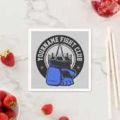 mmaミッパーソナライズされたクス武術アーツファイトクラブ スタンダードカクテルナプキン (インサイチュ)