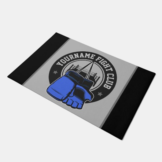 mmaミッパーソナライズされたクス武術アーツファイトクラブ ドアマット (アングル)