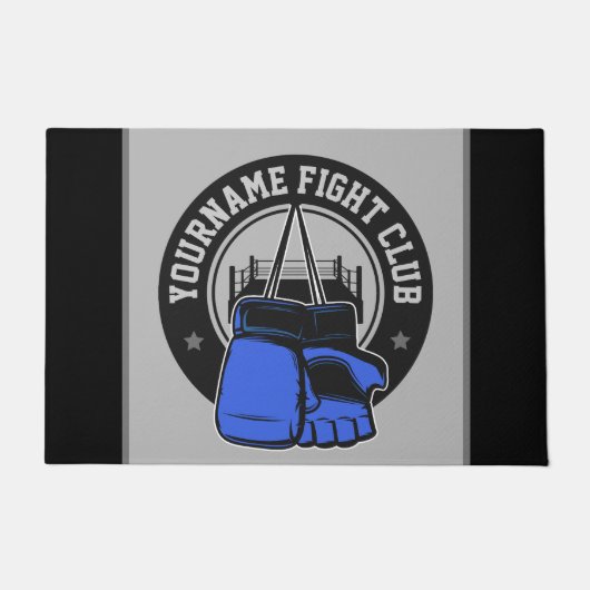 mmaミッパーソナライズされたクス武術アーツファイトクラブ ドアマット (正面)