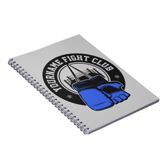mmaミッパーソナライズされたクス武術アーツファイトクラブ ノートブック (右側)