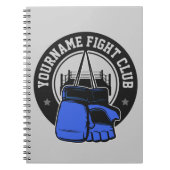 mmaミッパーソナライズされたクス武術アーツファイトクラブ ノートブック (正面)