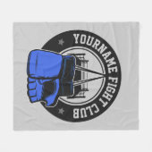 mmaミッパーソナライズされたクス武術アーツファイトクラブ フリースブランケット (正面(横))