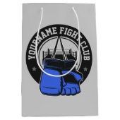 mmaミッパーソナライズされたクス武術アーツファイトクラブ ミディアムペーパーバッグ (正面)