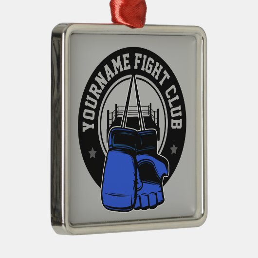 mmaミッパーソナライズされたクス武術アーツファイトクラブ メタルオーナメント (右)