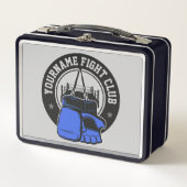 mmaミッパーソナライズされたクス武術アーツファイトクラブ メタルランチボックス (正面)