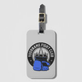 mmaミッパーソナライズされたクス武術アーツファイトクラブ ラゲッジタグ (正面縦)