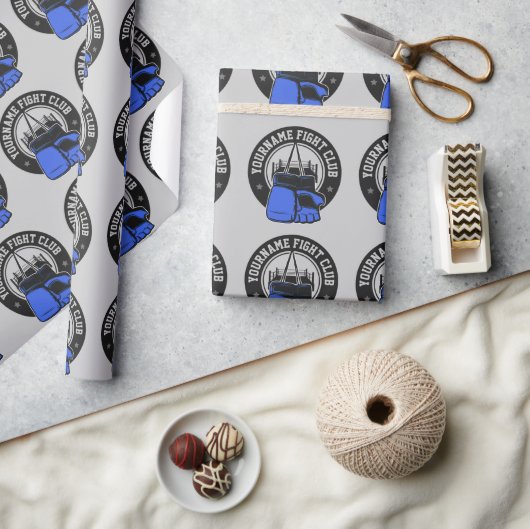 mmaミッパーソナライズされたクス武術アーツファイトクラブ ラッピングペーパー (クラフト)