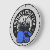 mmaミッパーソナライズされたクス武術アーツファイトクラブ ラージ壁時計 (傾斜)